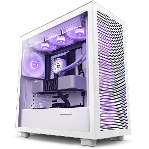 NZXT H7 FLOW RGB WHITE ATX MID TOWER CASE